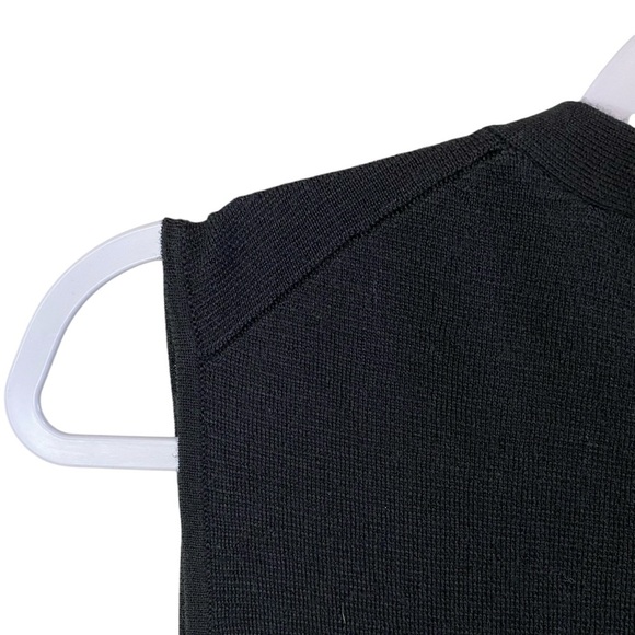 InWear - Black Wool Blend Sleeveless Noah Cardigan - M - Picture 7 of 11